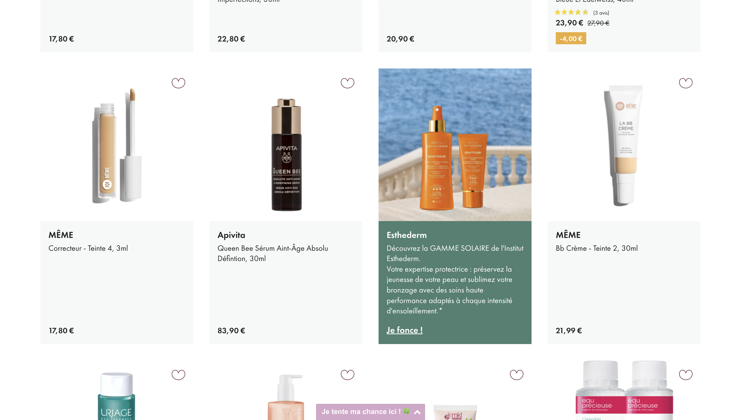 Listing produit Parashop