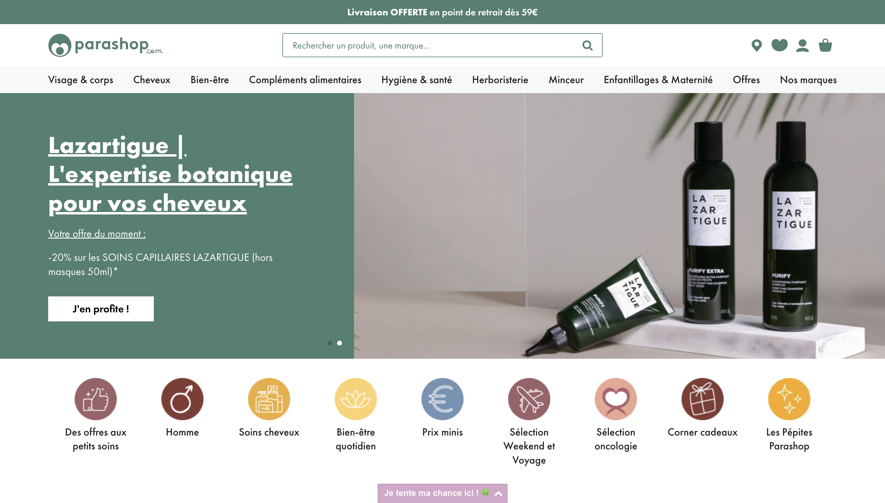 Slider site Parashop